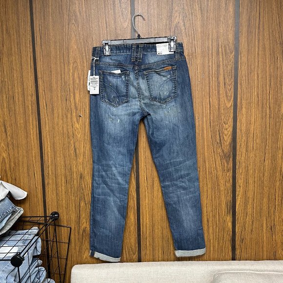 NWT Joe's Jeans Billie Ankle Boyfriend Jean - Sarina Paint Splatter Detail - Picture 4 of 6